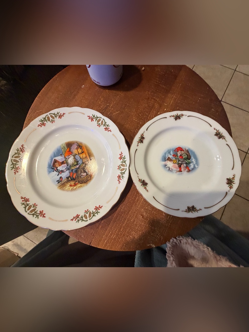 Vintage Christineholm Porcelaine, 2 plates, vintage and gorgeous!